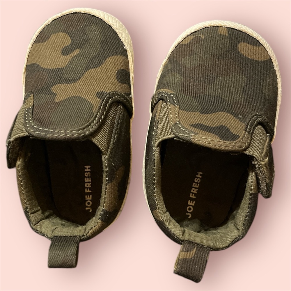 Joe Fresh Kids Camouflage Slip-On Shoes